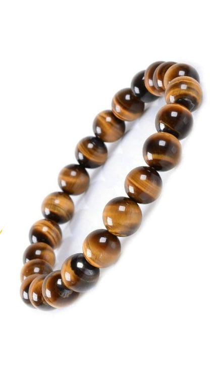 Natural Yellow Tiger Eye Bracelet – Confidence, Protection & Success